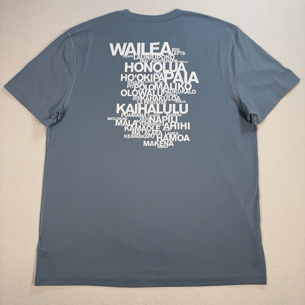 James Perse Sun Protect T-Shirt Men's 4 / XL Blue Hawaii 40‎ UPF Made in USA